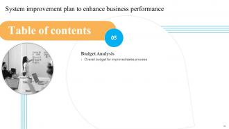 System Improvement Plan To Enhance Business Performance Powerpoint Presentation Slides V Visual Graphical