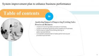 System Improvement Plan To Enhance Business Performance Powerpoint Presentation Slides V Analytical Graphical