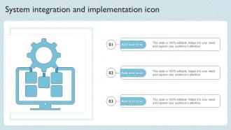 System Integration And Implementation Icon