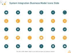 System integration business model icons slide