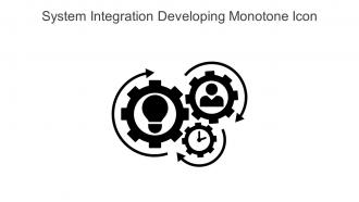 System Integration Developing Monotone Icon In Powerpoint Pptx Png And Editable Eps Format