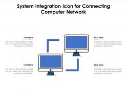 System Integration Icon For Connecting Computer Network