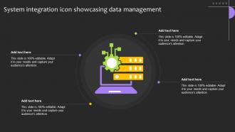 System Integration Icon Showcasing Data Management