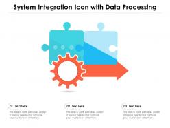 System integration icon with data processing