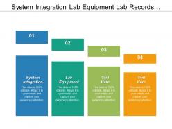 System integration lab equipment lab records developing world cpb