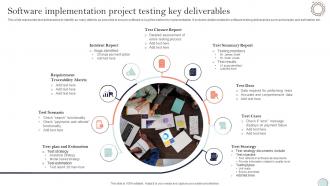 System Integration Plan Software Implementation Project Testing Key Deliverables