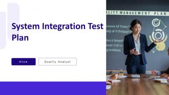 System Integration Test Plan PPT Graphics AT