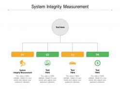 System integrity measurement ppt powerpoint presentation model graphics download cpb