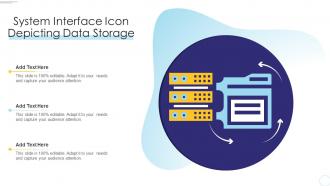 System Interface Icon Depicting Data Storage