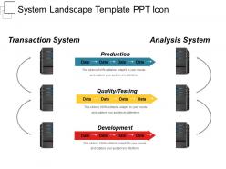 System landscape template ppt icon