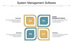 System management software ppt powerpoint presentation gallery example introduction cpb
