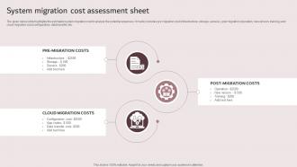 System Migration Cost Assessment Sheet