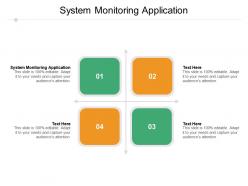 System monitoring application ppt powerpoint presentation pictures gallery cpb