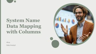 System Name Data Mapping With Columns PPT Demonstration AT