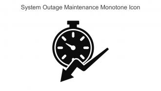 System Outage Maintenance Monotone Icon In Powerpoint Pptx Png And Editable Eps Format
