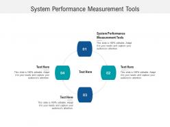 System performance measurement tools ppt powerpoint aids cpb