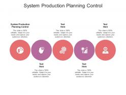 System production planning control ppt powerpoint presentation model picture cpb