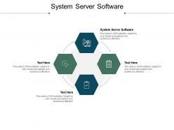 System server software ppt powerpoint presentation inspiration cpb