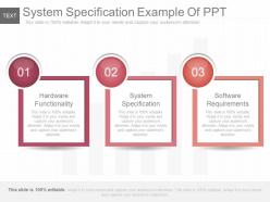 System specification example of ppt