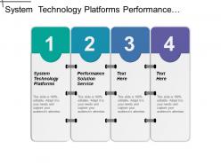 System technology platforms performance solution service transportation management
