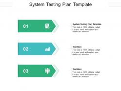 System testing plan template ppt powerpoint presentation model file formats cpb
