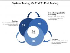 System testing vs end to end testing ppt powerpoint presentation infographic template ideas cpb