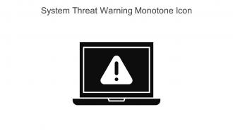 System Threat Warning Monotone Icon In Powerpoint Pptx Png And Editable Eps Format