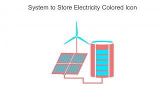 System To Store Electricity Colored Icon In Powerpoint Pptx Png And Editable Eps Format