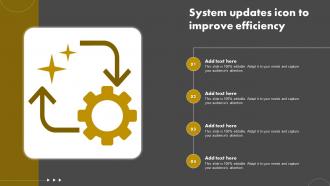 System updates icon to improve efficiency