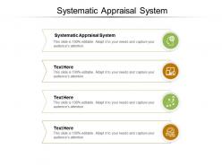 Systematic appraisal system ppt powerpoint presentation icon graphics example cpb