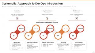 Systematic approach to devops introduction