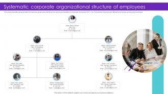 Systematic Corporate Organizational Structure Of Employees