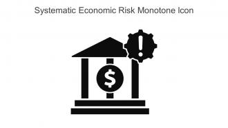 Systematic Economic Risk Monotone Icon In Powerpoint Pptx Png And Editable Eps Format
