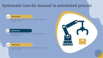 Systematic Icon For Manual Vs Automated Process