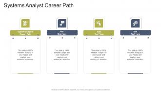Systems Analyst Career Path In Powerpoint And Google Slides Cpb