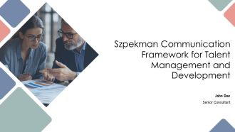 Szpekman Communication Framework For Talent Management And Development PPT Demonstration AT