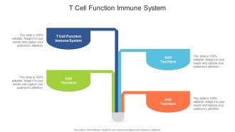 T Cell Function Immune System In Powerpoint And Google Slides Cpb