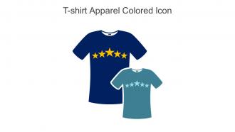 T Shirt Apparel Colored Icon In Powerpoint Pptx Png And Editable Eps Format