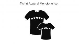 T Shirt Apparel Monotone Icon In Powerpoint Pptx Png And Editable Eps Format