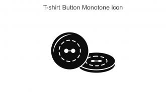 T Shirt Button Monotone Icon In Powerpoint Pptx Png And Editable Eps Format