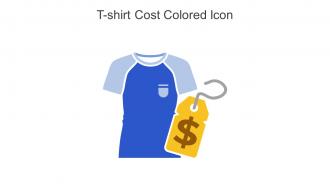 T Shirt Cost Colored Icon In Powerpoint Pptx Png And Editable Eps Format
