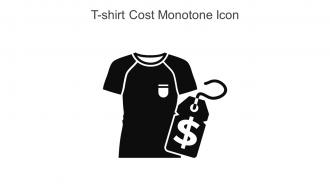 T Shirt Cost Monotone Icon In Powerpoint Pptx Png And Editable Eps Format