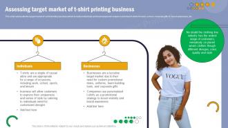 T Shirt Printing Assessing Target Market Of T Shirt Printing Business BP SS