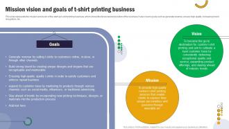 T Shirt Printing Mission Vision And Goals Of T Shirt Printing Business BP SS