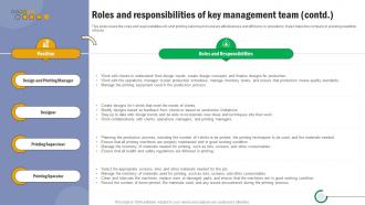 T Shirt Printing Roles And Responsibilities Of Key Management Team BP SS Good Aesthatic