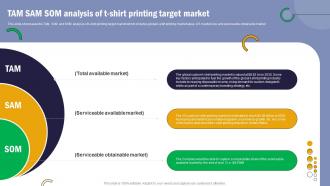 T Shirt Printing TAM SAM SOM Analysis Of T Shirt Printing Target Market BP SS