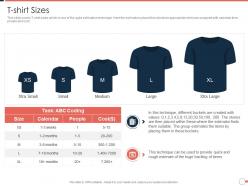 T shirt sizes agile project management approach ppt background designs