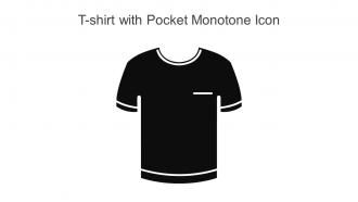 T Shirt With Pocket Monotone Icon In Powerpoint Pptx Png And Editable Eps Format