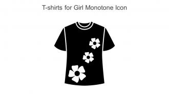 T Shirts For Girl Monotone Icon In Powerpoint Pptx Png And Editable Eps Format