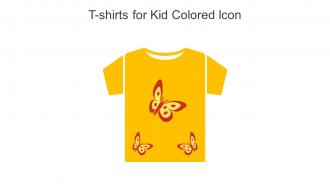 T Shirts For Kid Colored Icon In Powerpoint Pptx Png And Editable Eps Format